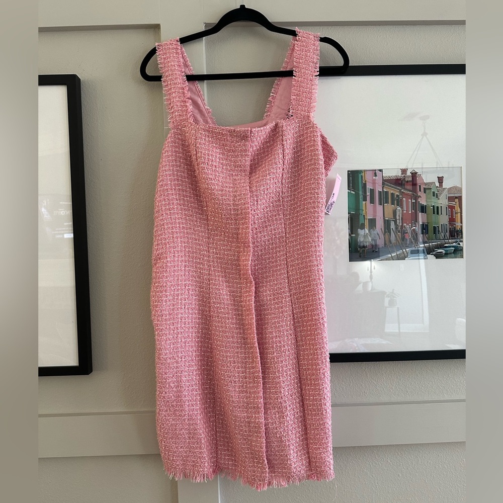 NWT Pink tweed dress